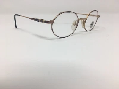 Óculos Marchon Kid autêntico 43-17-130 dourado dobradiça flexível metal Hong Kong G691 - Imagem 1 de 4