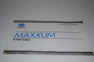 Manual de instrucciones de la cámara Minolta Maxxum Flash 3200i - Imagen 1 de 1