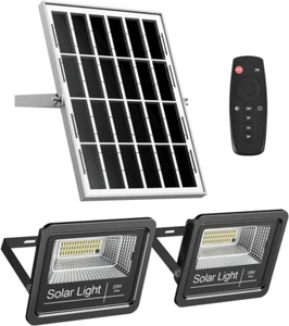 Solar Flood Light Outdoor 1000LM Dual 6000K Bright White Floodlights Ip65 Waterp - Picture 1 of 7