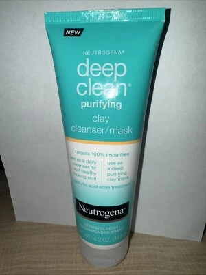 Neutrogena Deep Clean Purifying Clay Face Mask and Clenser - 4.2oz Expired - Image 1 of 2
