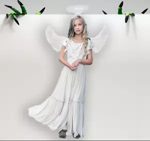 Little Girls Angel Costume 3 Sizes for Christmas or Halloween - Picture 1 of 3