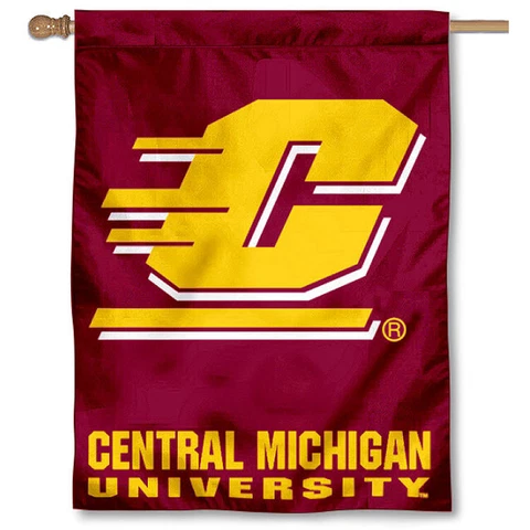 Central Michigan Chippewas CMU University College House Flag Cover