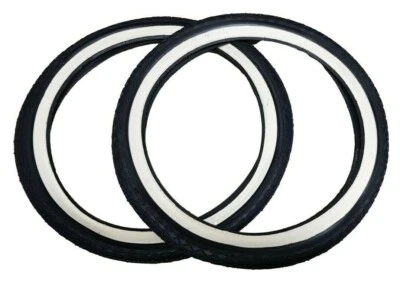 Par de neumáticos Schwalbe 18 X 1,75 (47-355) negros blancos de pared para niños y bicicletas de compra
