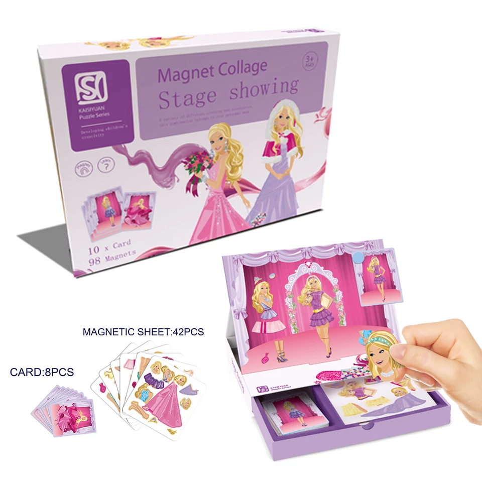 Zummy DIY Stage Showing Educational Kids Creative Magnetic COLLAGE Play Set - Image 1 of 1