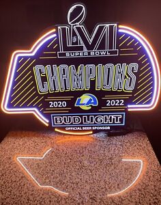 Los Angeles Rams 3ft x 2ft Champions, LED Neon Sign, Man Cave, Sports Bar