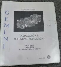 Gemini ES606 E606 FS606 F606 Compressor Owner Operator & Installation Manual