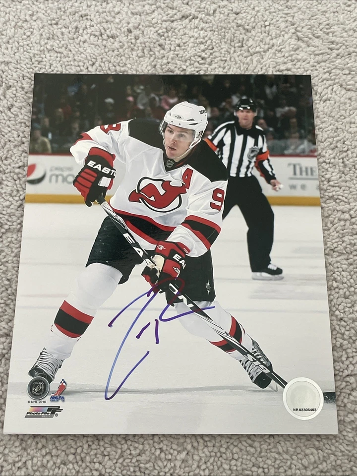 Foto autografiada de Zach Parise 8x10 New Jersey Devils NHL leyenda del hockey Foto 1 de 1