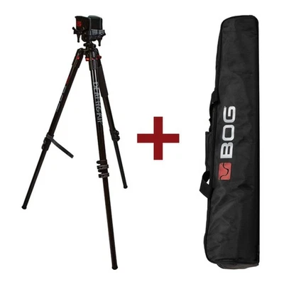 Bog Death Grip Aluminium Rifle Clamping Tripod Shooting Stick/Carry Bag Combo - Image 1 of 4