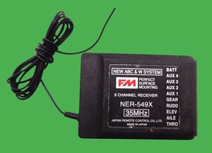 JR NER-549X ABC&W 9 Channel 35MHz Receiver for RC Model Aircraft Planes Helis - Picture 1 of 2
