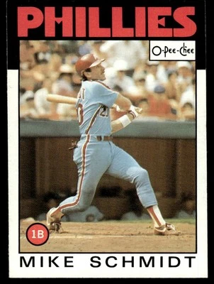 1986 O-Pee-Chee Mike Schmidt Philadelphia Phillies #200 - Image 1 of 2