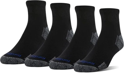 MediPeds Hombre NanoGLIDE® Cuarto Cojín Calcetines 4 Pares Hombre 7-12 Mujer 10-13 Foto 1 de 4