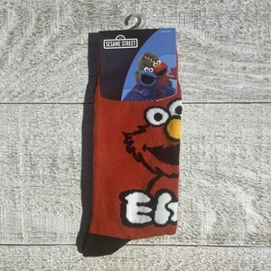 Calcetines para hombre Sesame Street Elmo rojos y negros talla 9-13 nuevos con etiquetas 1 par #F069 - Imagen 1 de 3