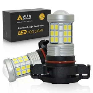 LED PSY24W PY24W White DRL Front Turn Signal Light Bulbs for 19-21 Jeep Renegade - Picture 1 of 8