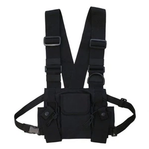 Multi-Pocket Chest Rig Bag Utility Vest Chest Bag for Men Hands Free Radio Fr... - Picture 1 of 8