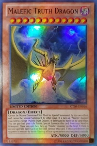 Yugioh 2012 Malefic Truth Dragon SR Holo Bleed🩸Limited Ed. CT09-EN016 Near Mint - Picture 1 of 2