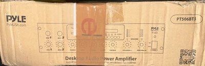 Pyle PT506BT 600W Desktop Audio Power Amplifier Bluetooth Receiver System - Image 1 of 4