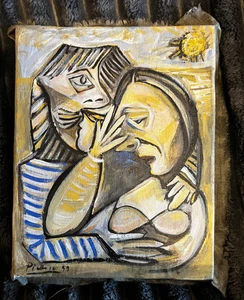 Pablo Picasso oil to canvas and wooden frame Douleur profonde 1953 - Picture 1 of 5
