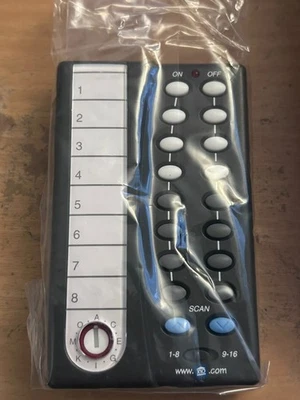 Controle remoto de digitalização de câmera X10 preto CR12A -C segurança doméstica  - Imagem 1 de 2