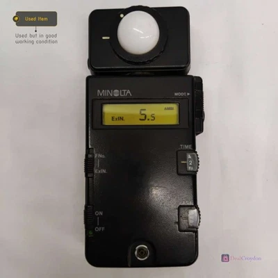 MEDIDOR AUTOMÁTICO MINOLTA III MEDIDOR DE FLASH DE LUZ DE EXPOSICIÓN Foto 1 de 4
