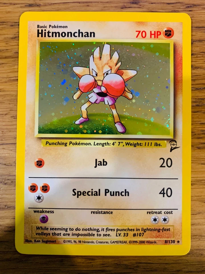 Hitmonchan (8/130) Holo Base Set 2 Pokemon Card! FAST & FREE P&P! - Image 1 of 1