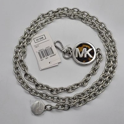 Michael Kors Metal Chain Belt Cambodia Leopard Print (L/XL) - Image 1 of 4