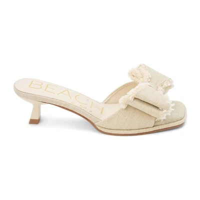 BEACH by Matisse Penelope Square Toe Kitten Heels Pumps Womens Off White Dress C - Image 1 of 4