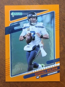 Camiseta deportiva Donruss Russel Wilson 2021 variación fotográfica número/3 11C - Imagen 1 de 3