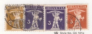 Switzerland Scott# 149-151 watermark 183 used - Picture 1 of 1