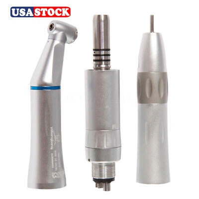 Dental Slow Low Speed Straight Handpiece Air Motor 4Holes E-type NSK STYLE WY4