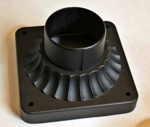 Feiss 3 in. Textured Black Outdoor Die-Cast Aluminum Pier Mount Base - Picture 1 of 2