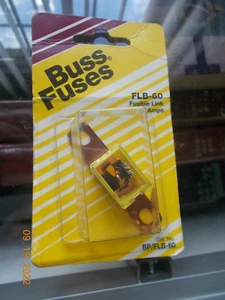 New Bussman Buss Fuses FLB-60 BP/FLB-60 Fusible Link, 60 amps, 32V Max. - Picture 1 of 2