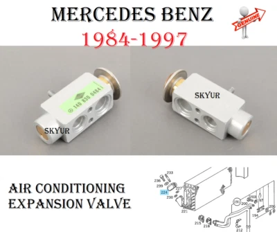 Mercedes A/C Expansion Valve For 1984-1997 W201 W124 W126 W140 W129 Genuine New - Image 1 of 4