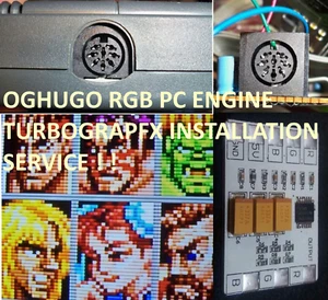 PC-Engine Duo Coregrafx Turbograf-16 THS7374 RGB Amp & power LED Installation - Picture 1 of 12