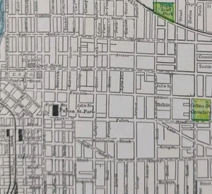 Vintage 1900 GRAND RAPIDS MICHIGAN Map 11"x14 Old Antique Original HERITAGE HILL - Picture 1 of 12