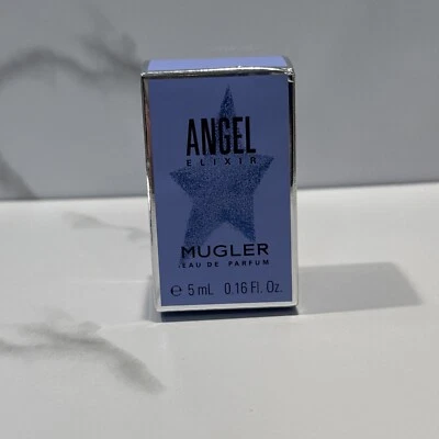 Nuevo en caja Mugler ANGEL ELIXIR Eau de Parfum Mini .16 OZ Botella en estrella en caja Foto 1 de 3