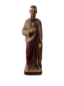 Vtg Saint Jude Thaddee Statue Religious Decor Figurine Home Praying Room - Picture 1 of 3