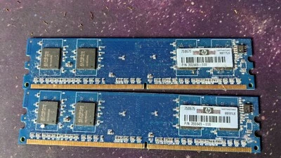 HP 355949-888 256MB PC2-4200- 444 LF DDR2 DIMM - 2 sticks - Image 1 of 3