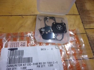 Stihl OEM MS201T-CM Carburetor Parts Kit 7010-871-0227 MS 201 T-CM C-E #GM-P3F3 - Picture 1 of 2