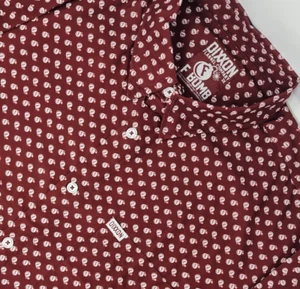 Dixxon Flannel Company Shirt Mens 3X Red F Bomb Print Short Sleeve Button Down - Picture 1 of 9