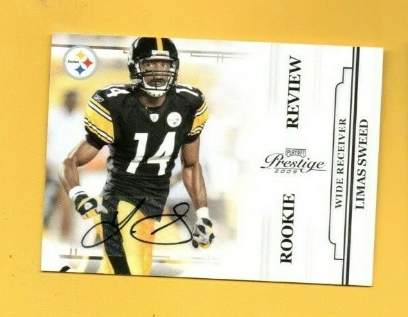 D20627 2009 Playoff Prestige Rookie Review Autographs #38 Limas Sweed #74/250  - Image 1 of 1