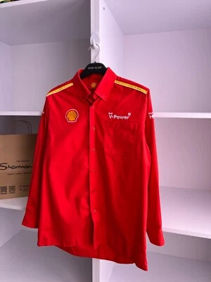 Vintage Men’s Racing Shirt Long Sleeve Ferrari Shell - Image 1 of 4