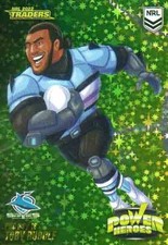2022 NRL Traders Power Heroes Green PHG 04 Toby Rudolf Sharks Card #199/200