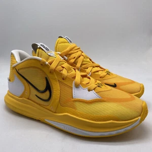 NIKE KYRIE 5 LOW TB PROMO UNIVERSITY GOLD BLACK WHITE DX6651 701 Men’s Size 13 - Picture 1 of 5