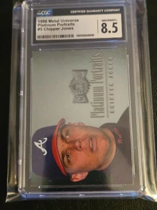 1996 Metal Universe Chipper Jones Braves CGC 8.5 - Picture 1 of 2