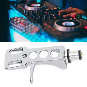 Phono Head Shell Lega di Zinco Ricambio LP Tonearm Cartuccia Head Shell con - Foto 1 di 22