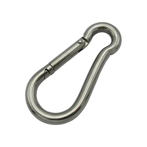 Stainless Steel Carbine Snap Hook 10MM (Marine Gate Rope Karabina) - Picture 1 of 8