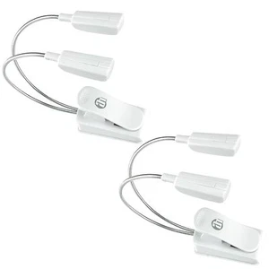 2x PROFI LED Schwanenhalslampe weiß, Lampe Leselampe Klemmlampe incl. Batterien - Bild 1 von 7
