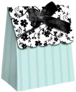 Two Love Birds Foldover Favor Bags #088044, 12/pk, Bridal Shower Favor Bags - Picture 1 of 3