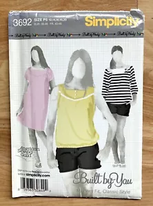 Simplicity Muster 3692 GEBAUT VON WENDY Kleid Tunika Oberteil Gr. 12 14 16 18 20 UNGESCHNITTEN - Bild 1 von 2
