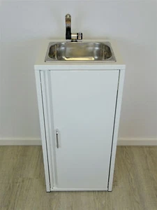Mobiles Waschbecken Edelstahl Spülbecken Handwaschbecken Camping Outdoor Weiß - Bild 1 von 5